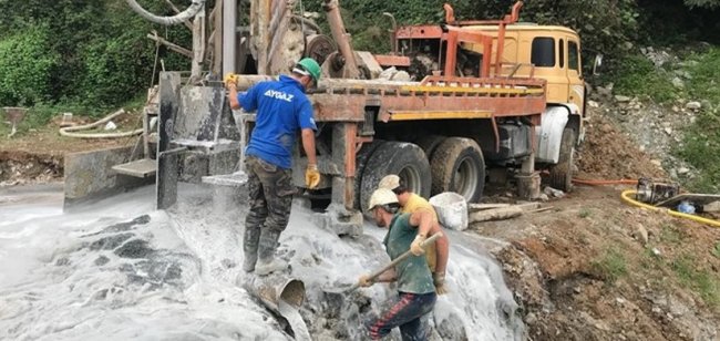 Rize Organize Sanayi Bölgesinde Sondaj Çalışması Yapıldı…