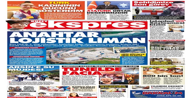 Kuzeyekspres Gazetesi Rize Osb'ye Geniş Yer Ayırdı