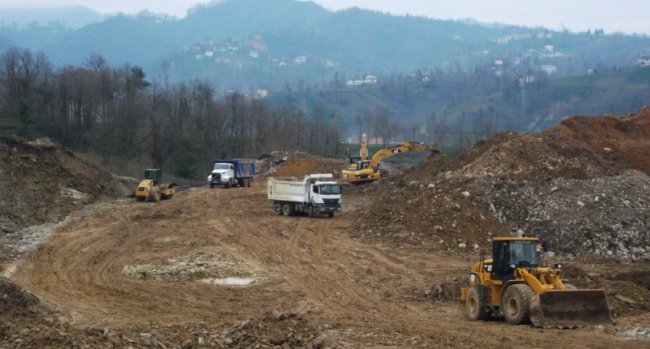 Rize OSB de Çalışmalar Devam Ediyor...