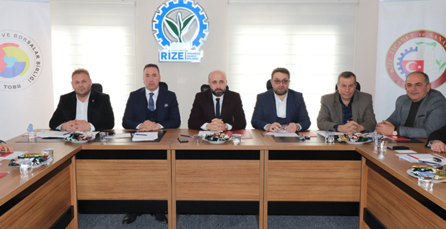 Rize Oda Borsa Müşterek Toplantısı Bölge Müdürlüğümüzde Yapıldı